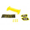 AILERON ABS POUR BUGGY 1/10 JAUNE