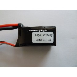 Lipo VANT Battery 380mah 7.4V 35C