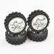 ROUES 1/10 RALLY JANTES CHROMES