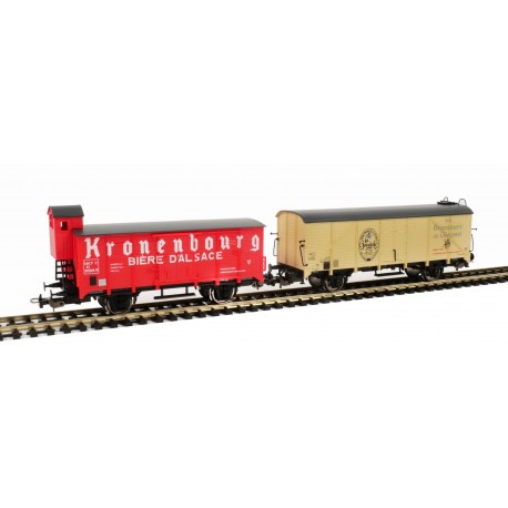 SET DE 2 WAGONS BIERES