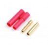CONNECTEUR OR 4MM AVEC PLASTIQUE