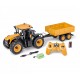 TRACTEUR JCB AVEC REMORQUE