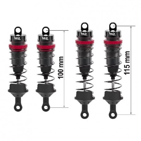 KIT 4 AMORTISSEURS ALU BIG BORE