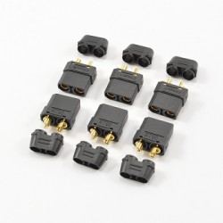 PRISES XT90 FEMELLE NOIRES X6
