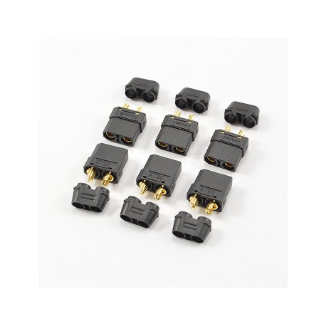 PRISES XT90 FEMELLE NOIRES X6