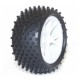 PNEUS ARRIERE SUR JANTES BLANCHES