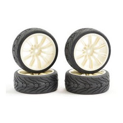 ROUES PISTE JANTES BLANCHES