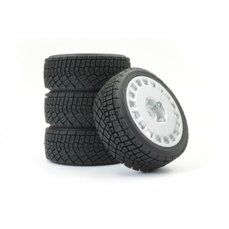 ROUES 1/10 RALLY JANTES ARGENT