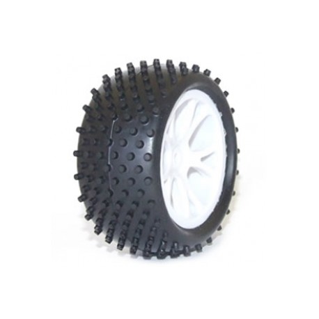 PNEUS ARRIERE SUR JANTES BLANCHES