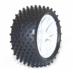 PNEUS ARRIERE SUR JANTES BLANCHES