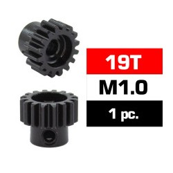 PIGNON 19 DENTS MODULE 1 AXE 5MM