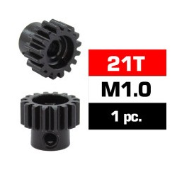 PIGNON 21 DENTS MODULE 1 AXE 5MM
