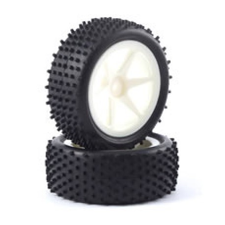 PNEUS AVANT SUR JANTES BLANCHES