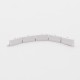 ELEMENTS DE RAIL EN PLASTIQUE BLANC