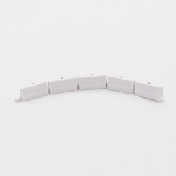 ELEMENTS DE RAIL EN PLASTIQUE BLANC