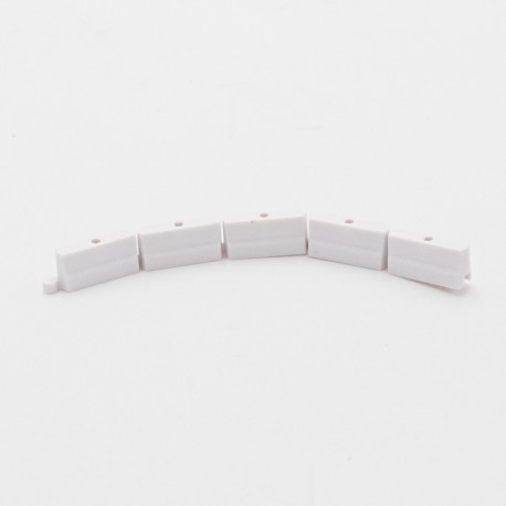 ELEMENTS DE RAIL EN PLASTIQUE BLANC