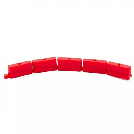 ELEMENTS DE RAIL EN PLASTIQUE ROUGE