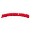 ELEMENTS DE RAIL EN PLASTIQUE ROUGE