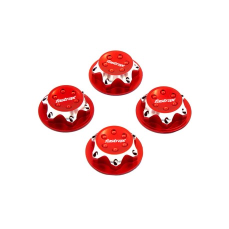 ECROUS DE ROUES BORGNES 17MM ROUGES