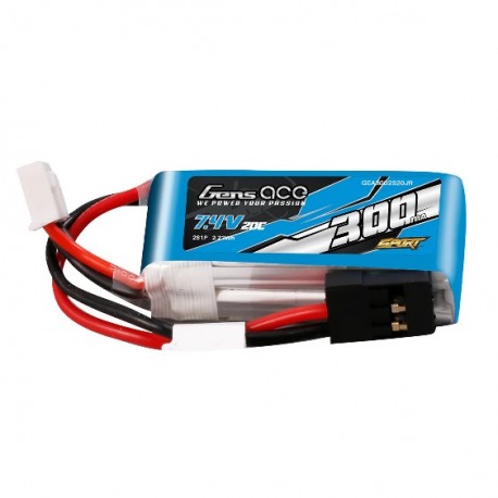 ACCU LIPO 300MAH 2S 7.4V 20C