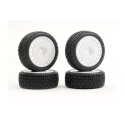 ROUES 1/10 RALLY JANTES BLANCHES