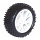 PNEUS AVANT SUR JANTES BLANCHES