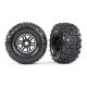 ROUES MONTEES COLLEES NOIRES