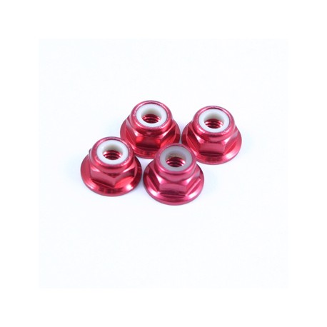 ECROU FREIN M4 ROUGE (4)