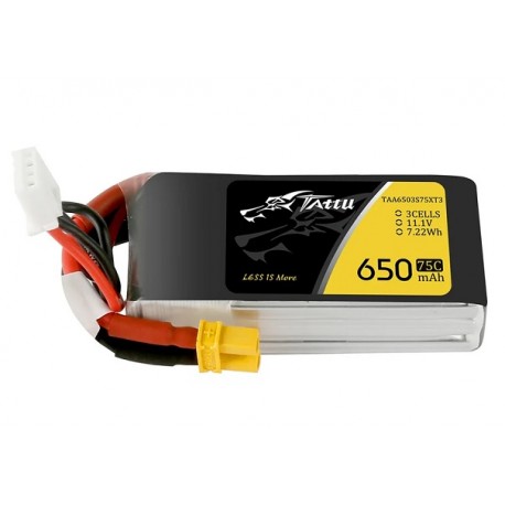LIPO TATTU 3S 650MAH 75C 11.1V