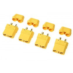 CONNECTEURS XT90 H - 4 FEMELLES