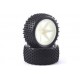PNEUS ARRIERE SUR JANTES BLANCHES
