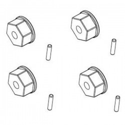 HEXAGONES DE ROUES ET GOUPILLES