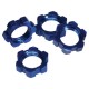 ECROUS DE ROUES ALU BLEU 17MM