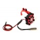 VENTILATEUR ET SUPPORT ROUGE