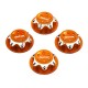 ECROUS DE ROUES BORGNES 17MM ORANGE