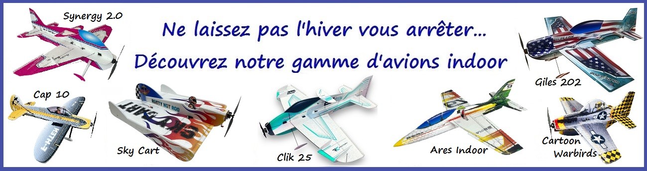 Arrivage d'avions Indoor et ailes volantes en EPP de chez Rc Factory